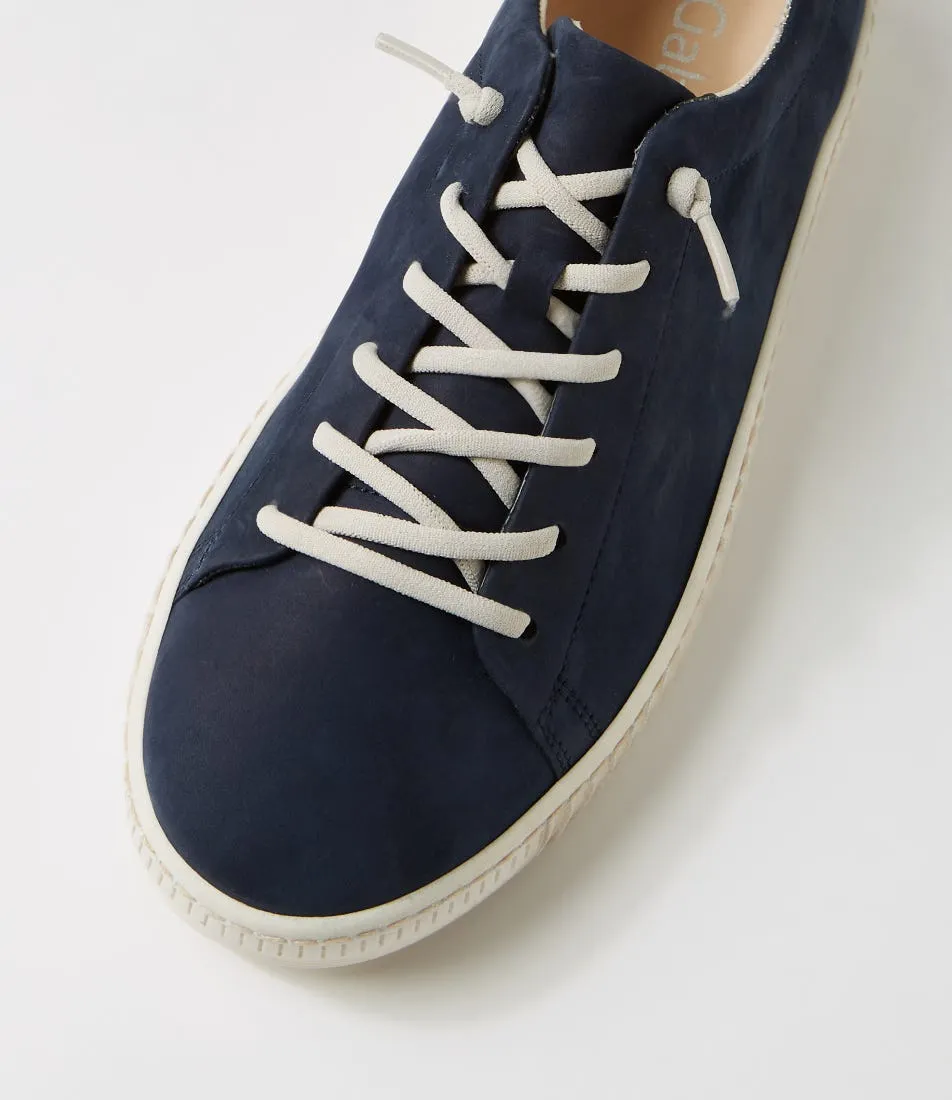 GABOR Angelique Blue Beige Nubuck Sneakers