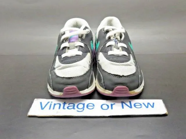 Girls Nike Air Max '90 Grey Teal Purple Running Toddler ...