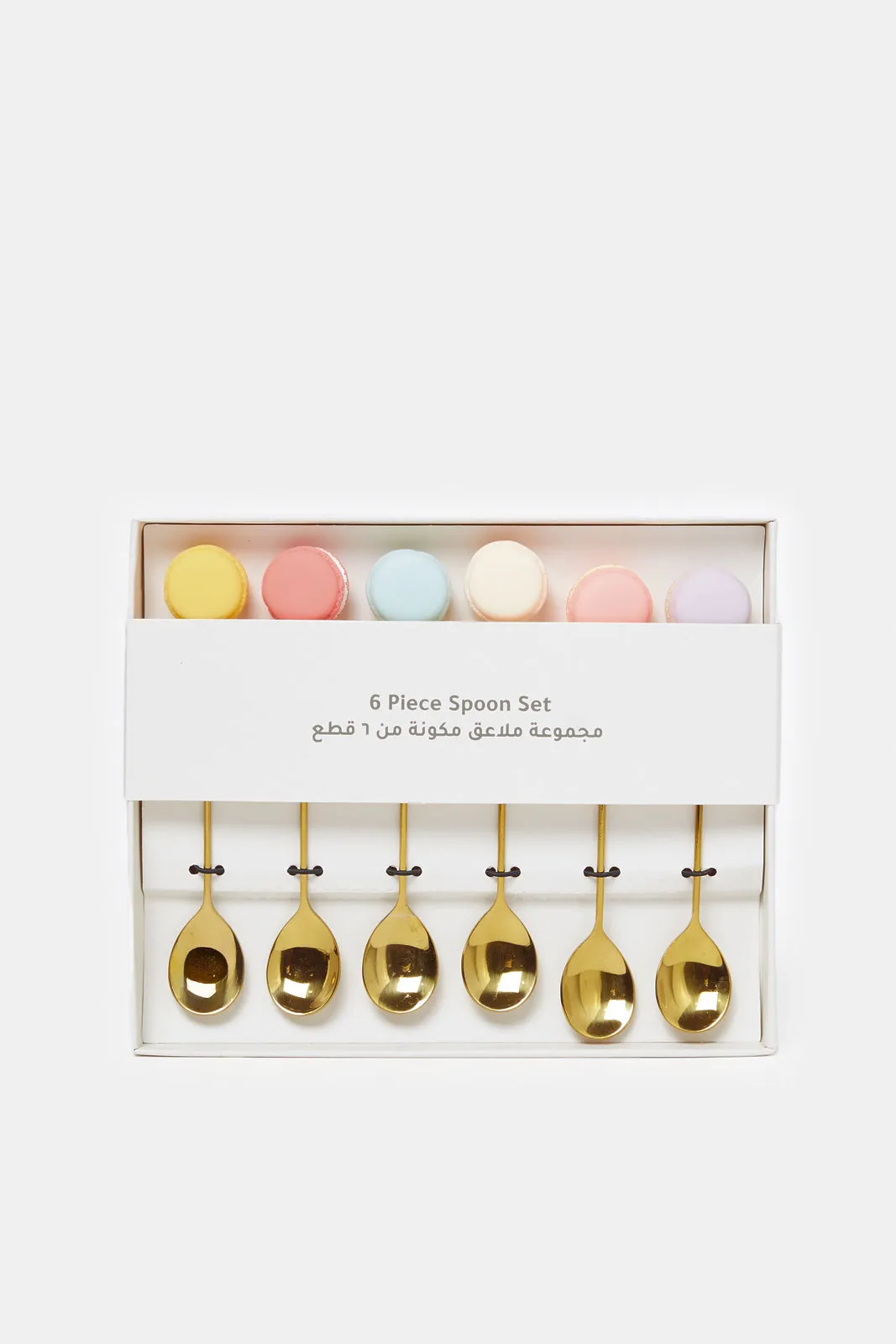 Gold Plain Spoon Set (6 Piece)