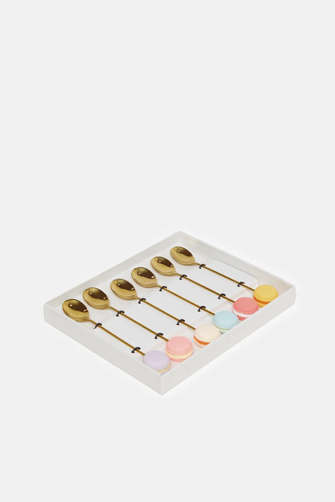 Gold Plain Spoon Set (6 Piece)