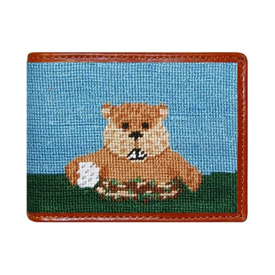 Gopher Golf Needlepoint Wallet