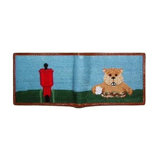 Gopher Golf Needlepoint Wallet