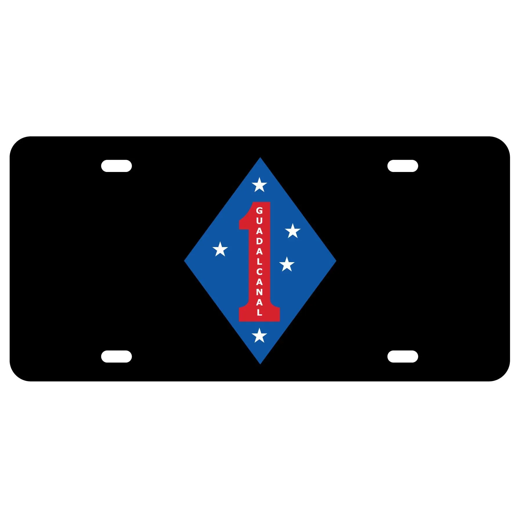 Guadalcanal 1st Marine Division License Plate