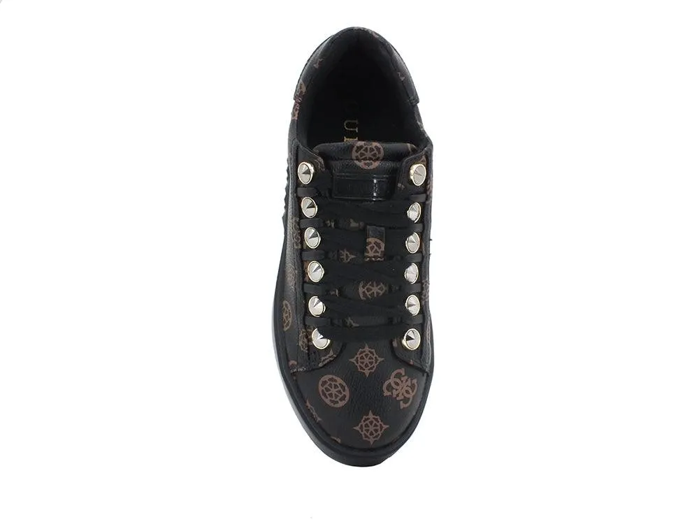 GUESS Sneakers Loghi Brown Cream FL8FAIFAL12