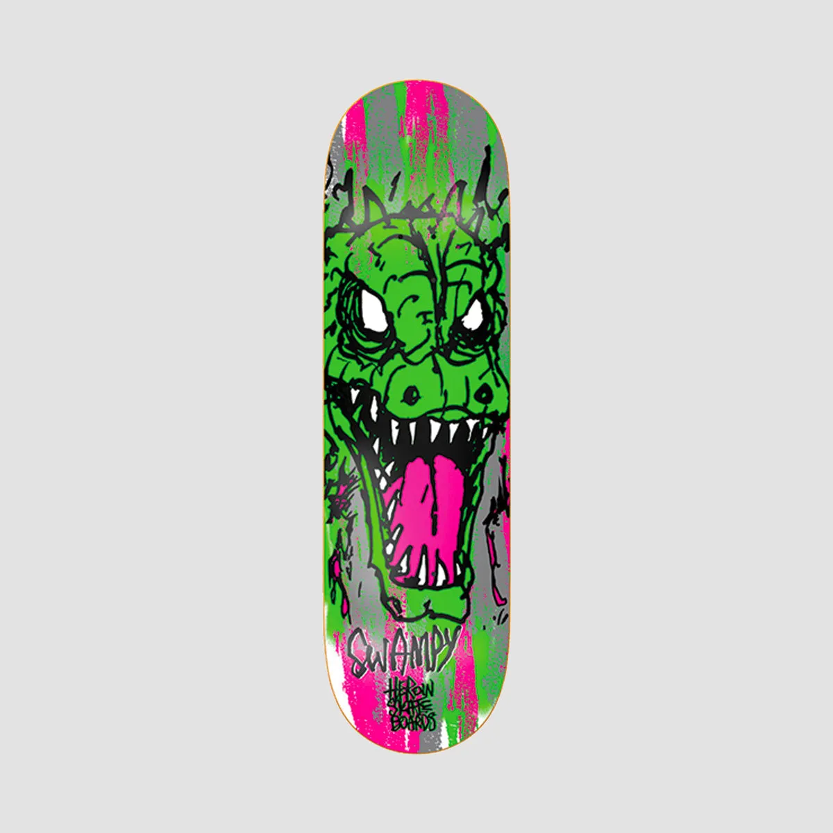 Heroin Savages Swampy Razor Edge Skateboard Deck - 9"