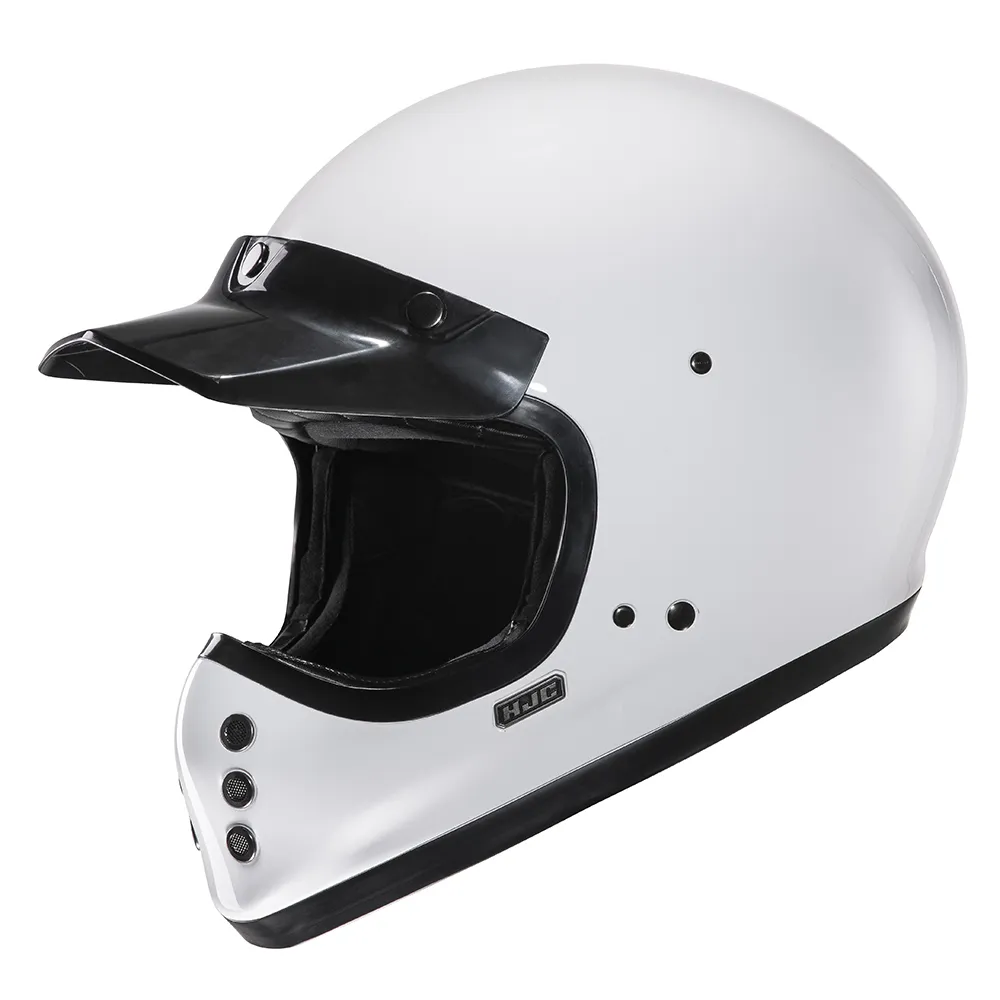 HJC V60 Plain Helmet - White