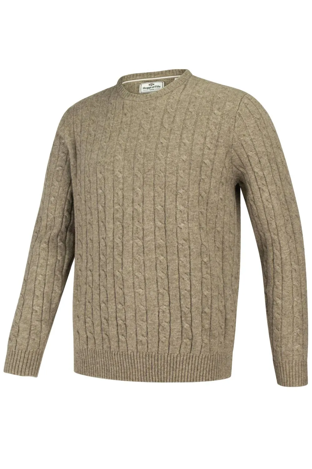 Hoggs of Fife Jedburgh Crew Neck Cable Pullover