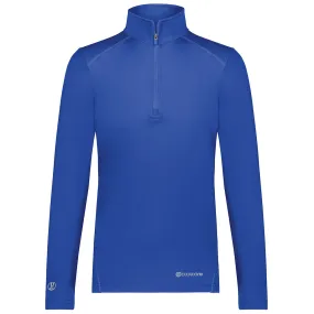 Holloway Women's Royal Coolcore 1/4 Zip Pullover