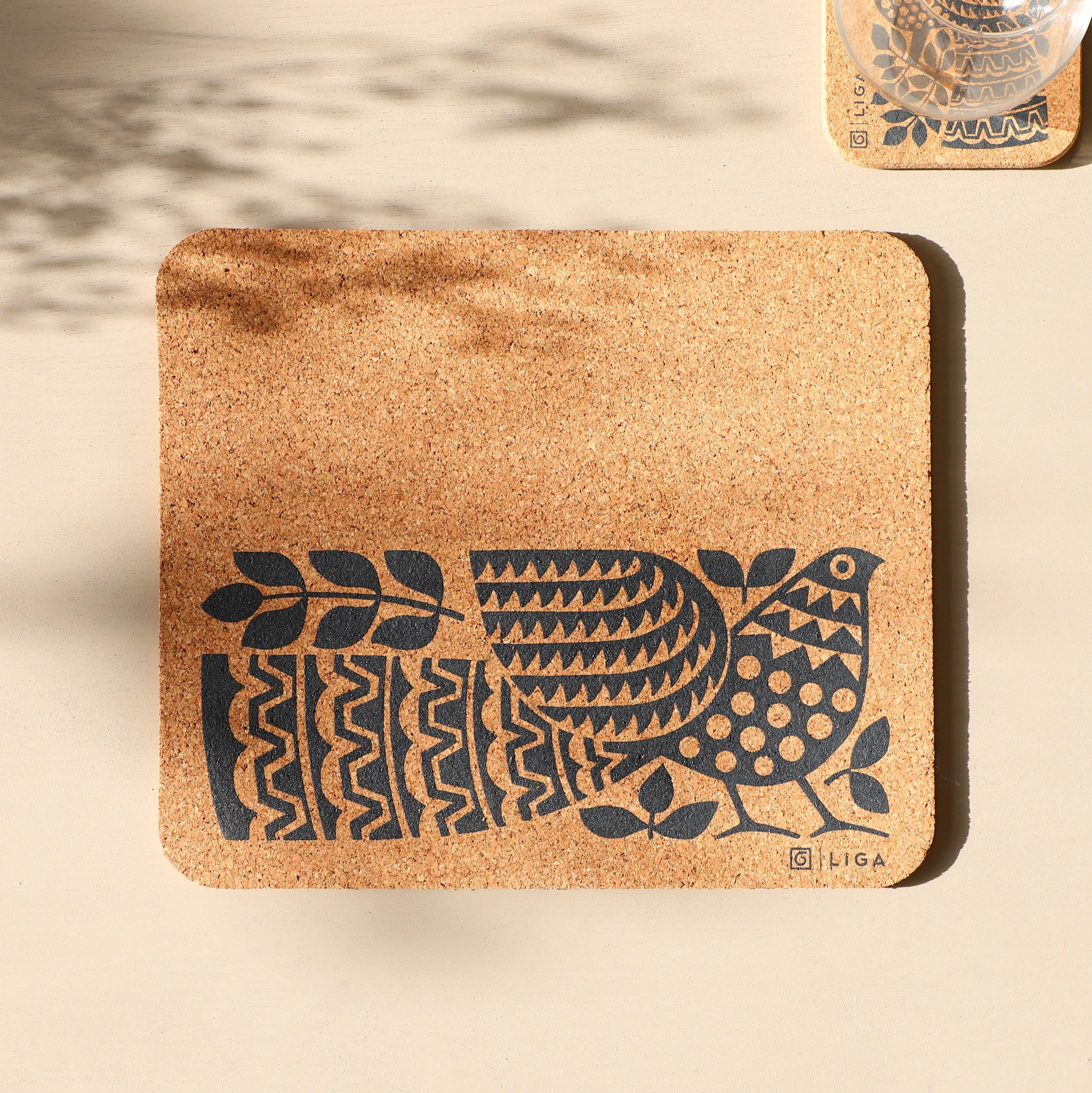 Hornsea Cork Placemats | Peacock