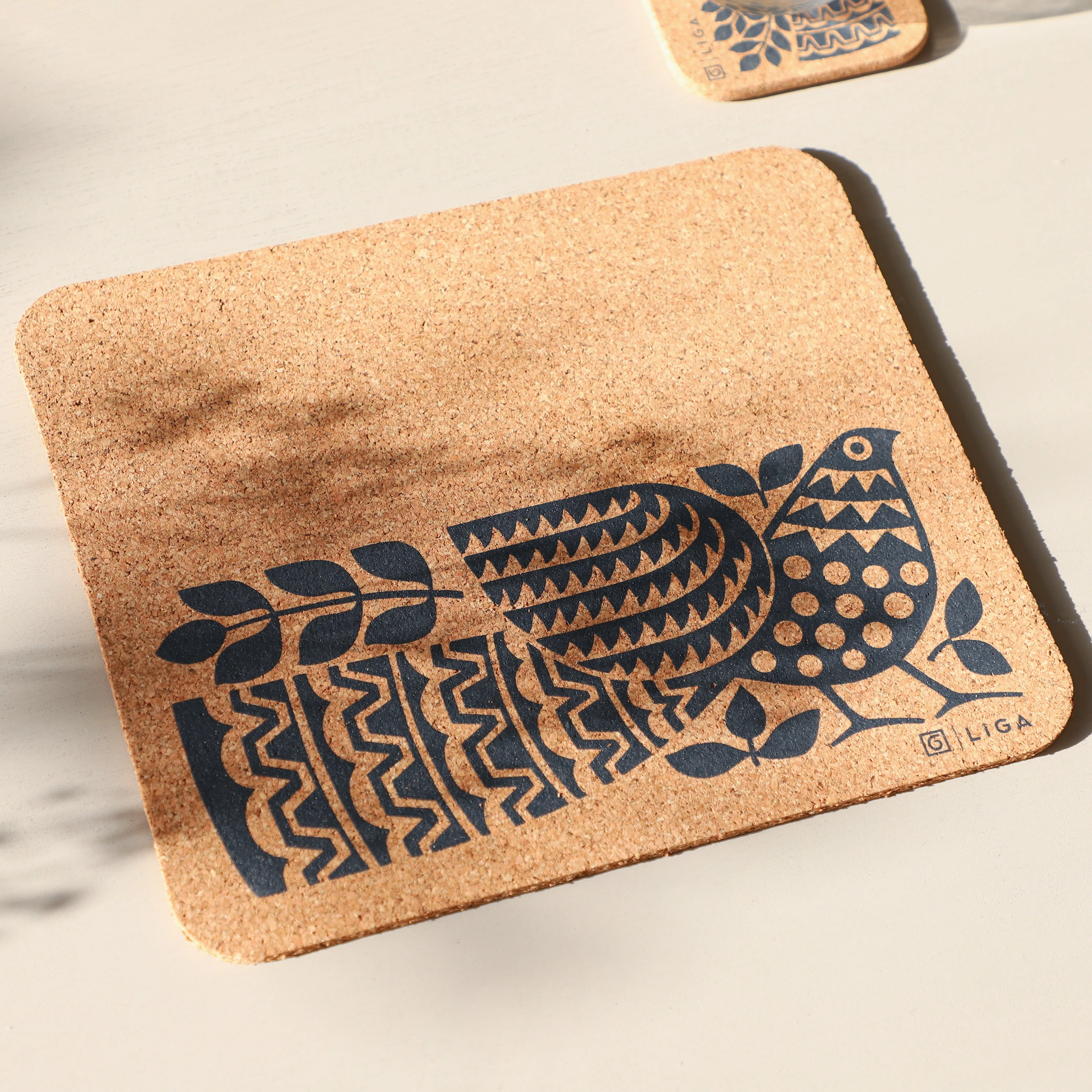 Hornsea Cork Placemats | Peacock