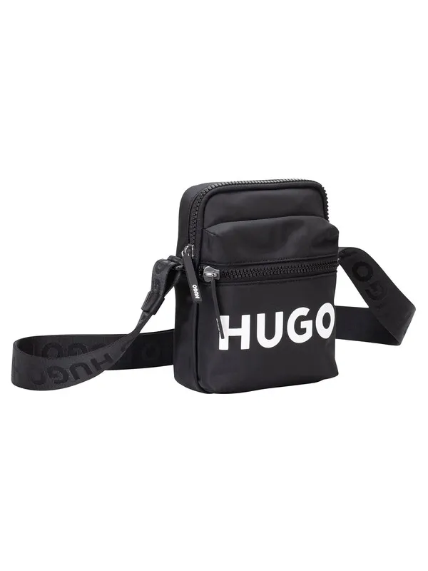 HUGO Ethon 2.0 Logo Cross Body Bag - Black