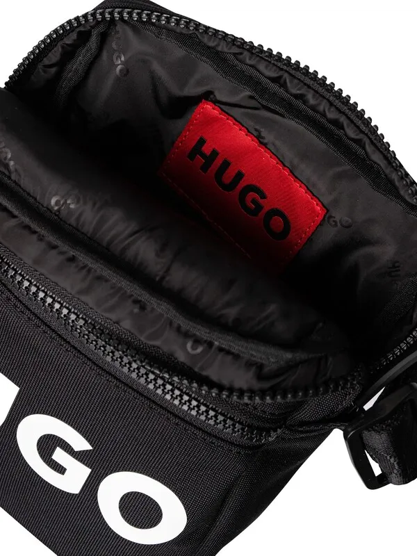 HUGO Ethon 2.0 Logo Cross Body Bag - Black