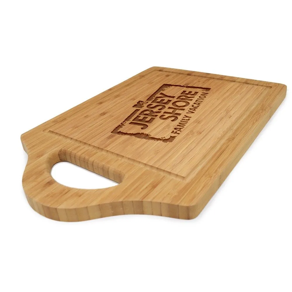 Jersey Shore Logo Laser Engraved Cutting Board