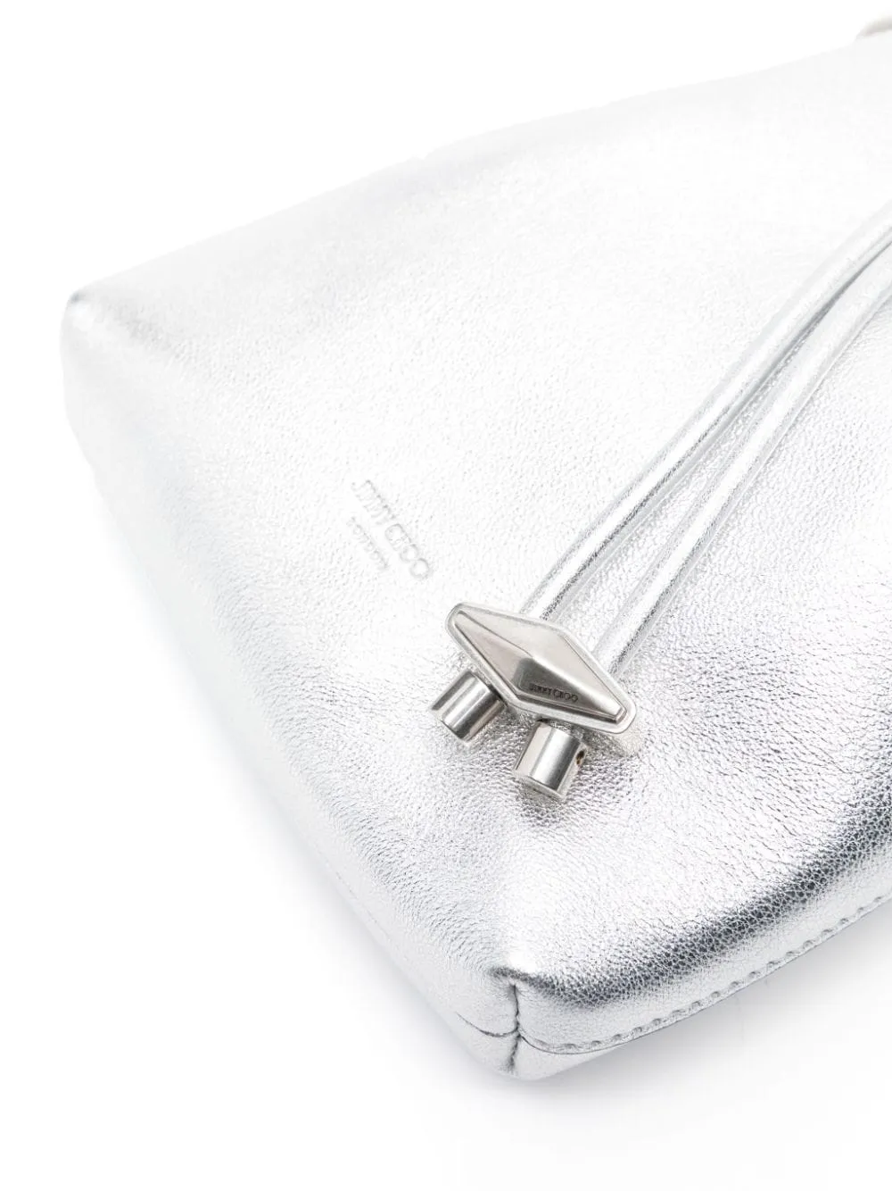 Jimmy Choo    Jimmy Choo Bon Bon Metallic Leather Mini Bucket Bag