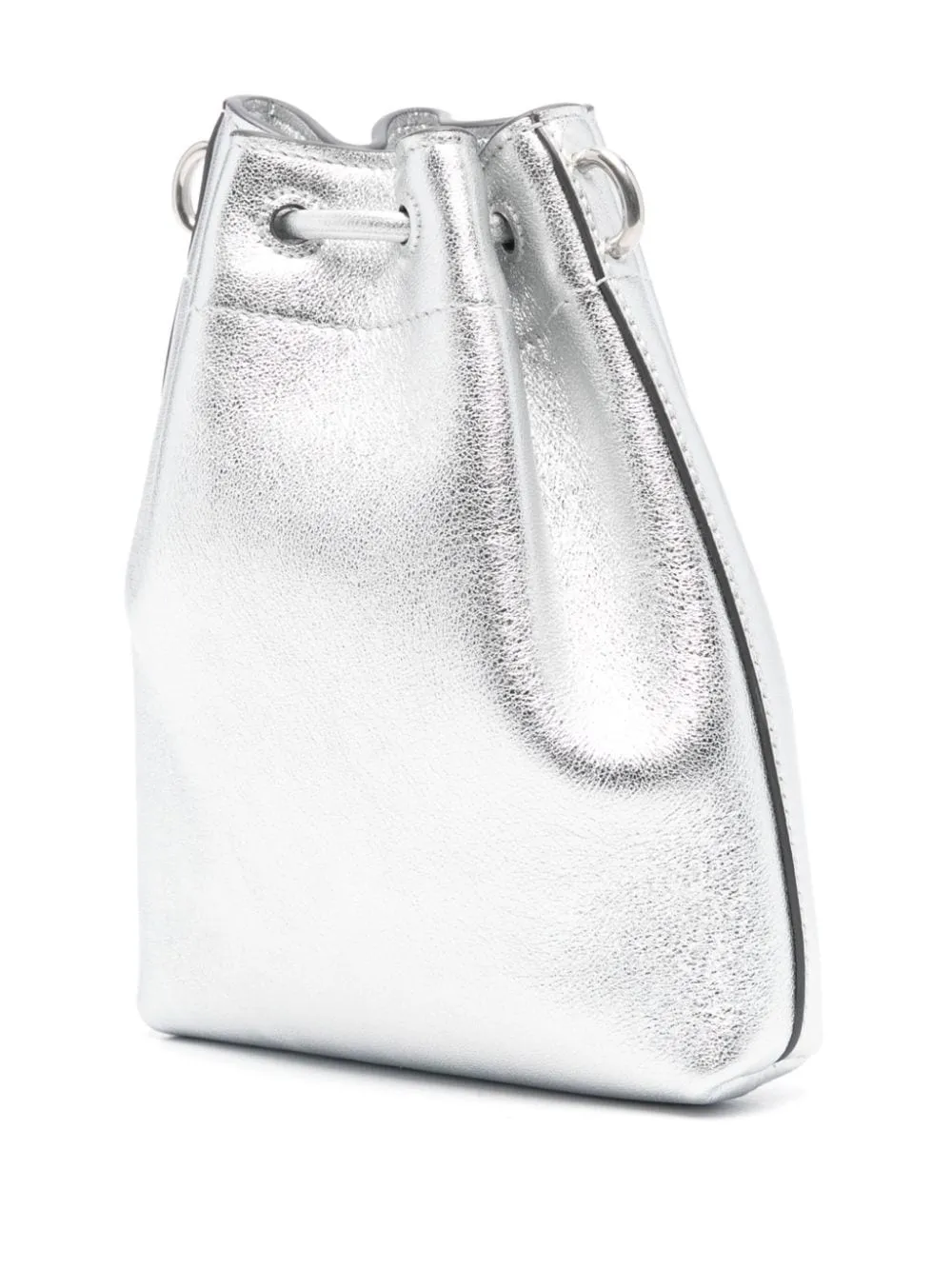 Jimmy Choo    Jimmy Choo Bon Bon Metallic Leather Mini Bucket Bag