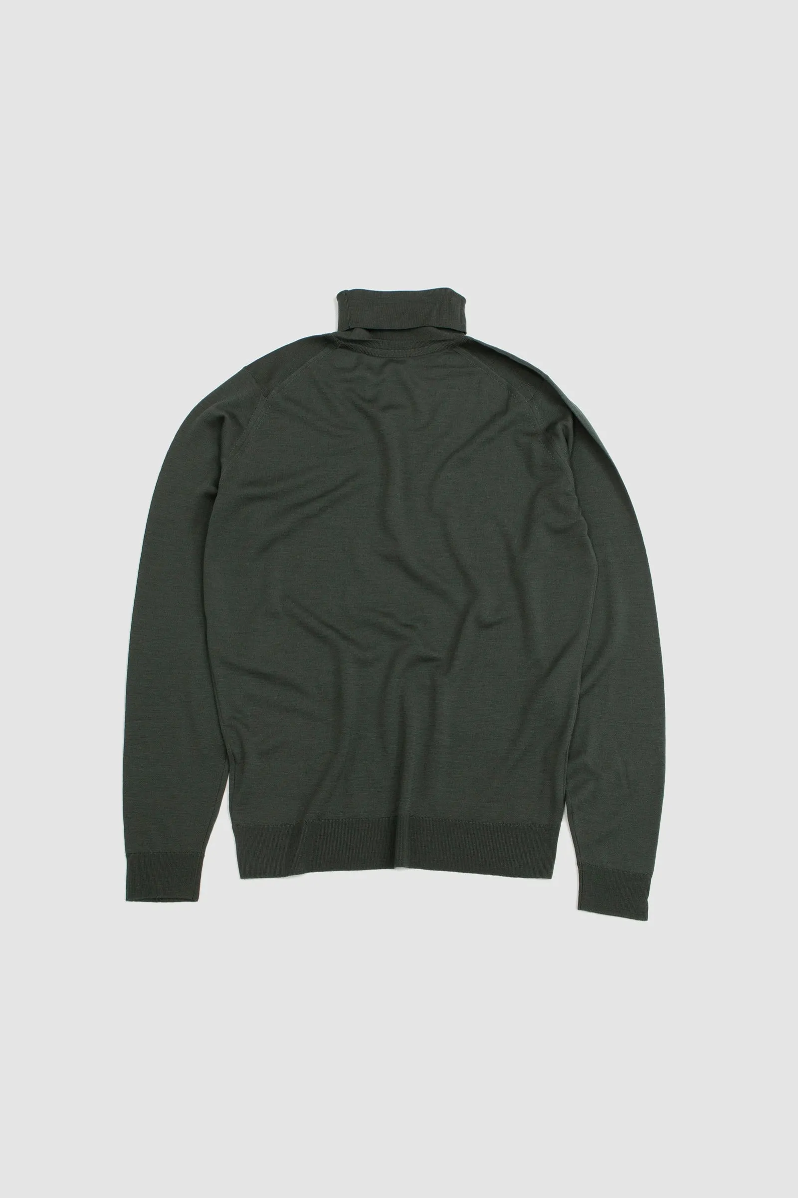 John Smedley Cherwell Roll Neck Pullover Highland Green