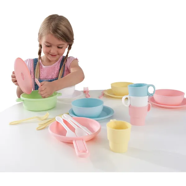 KidKraft 27Pc Cookware Set, Pastel