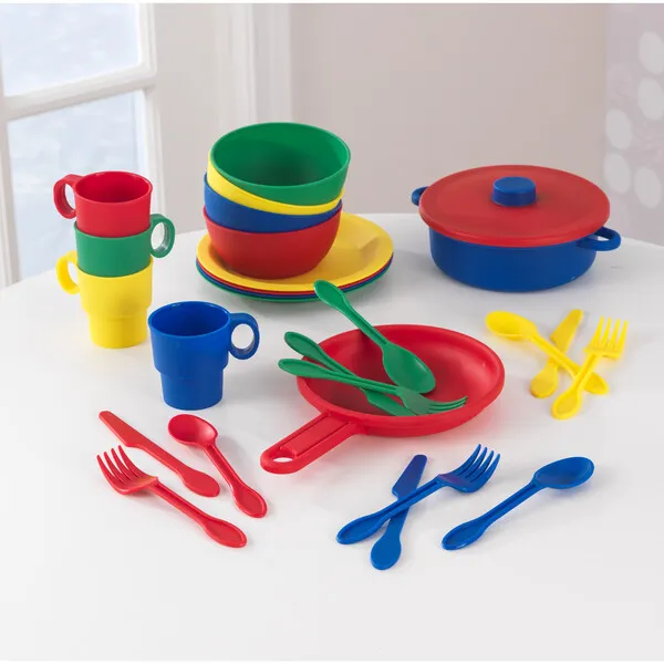 KidKraft 27Pc Cookware Set, Primary