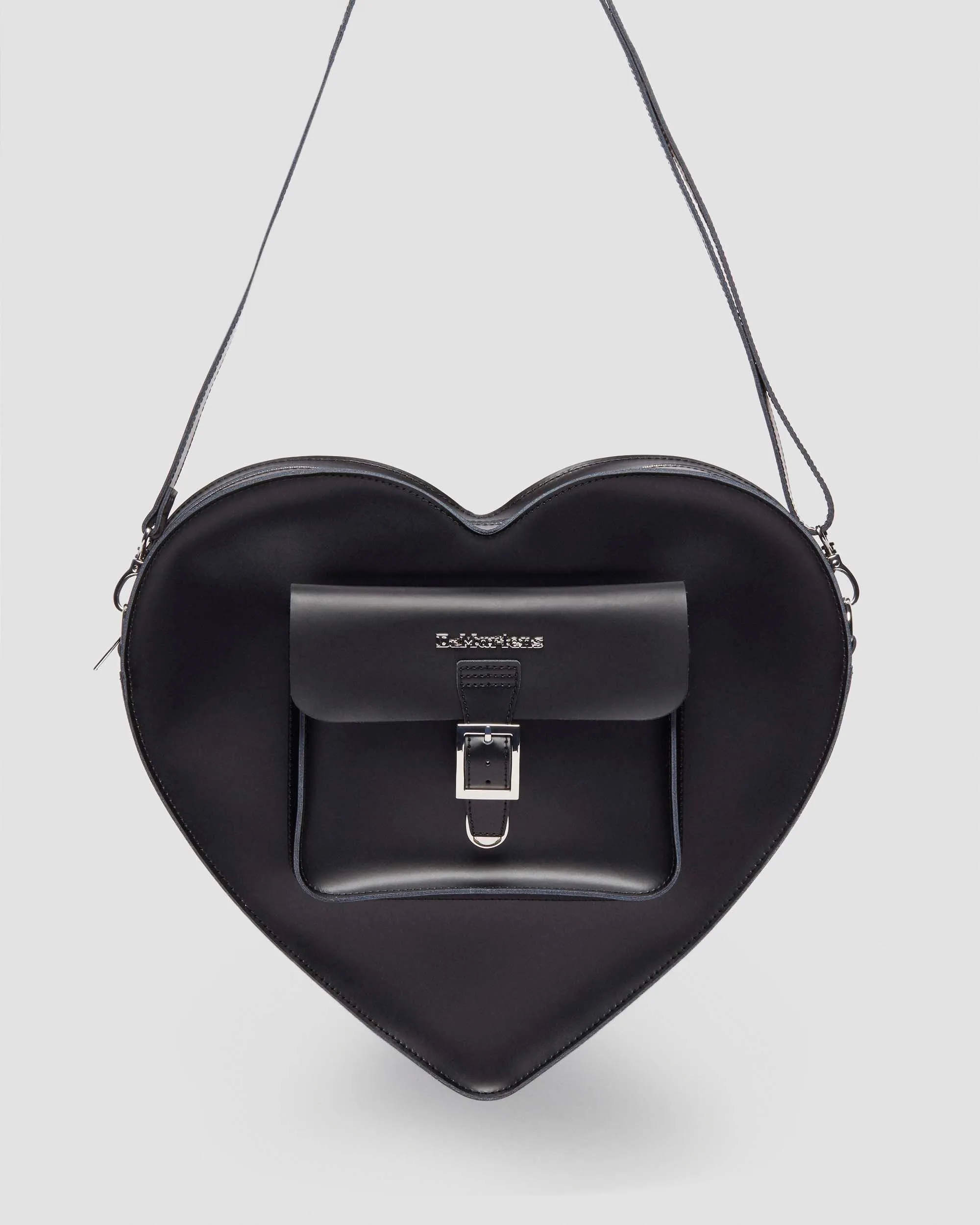 Large Leather Heart Shaped Bag