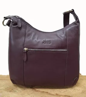 Leather Scoop Top Bag - Galway