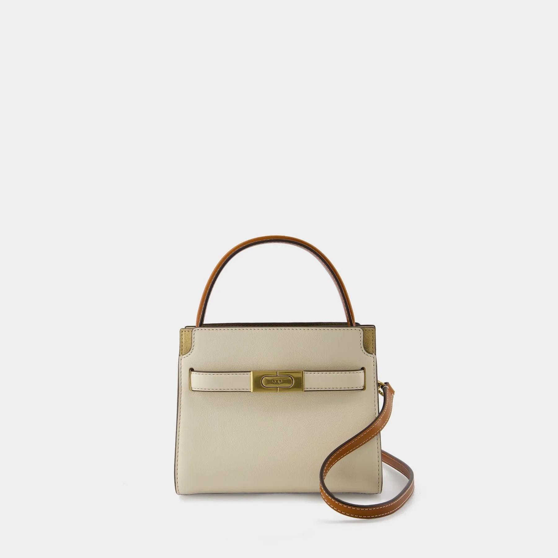 Lee Radziwill Petite Double Bag - Tory Burch - Leather - Cream