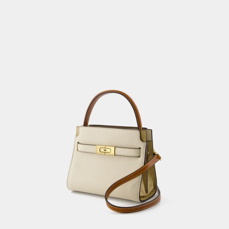 Lee Radziwill Petite Double Bag - Tory Burch - Leather - Cream