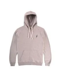 Lightning Bolt Essential Mens Hoodie - Heather Grey