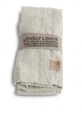 Linen Napkins in Light Grey    