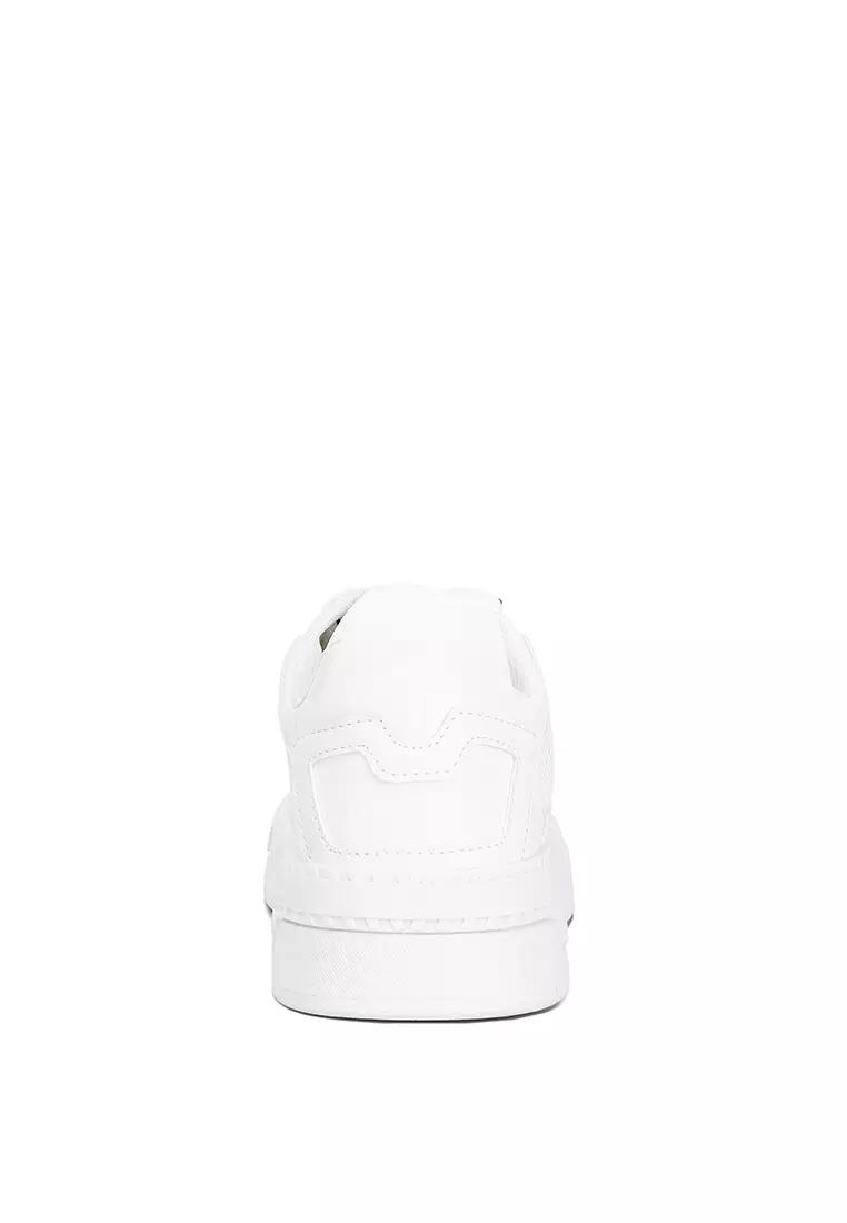 London Rag White Panelling Flatform Sneakers