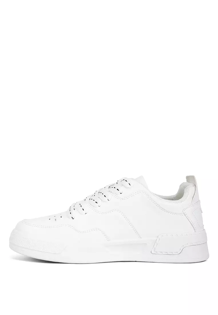 London Rag White Panelling Flatform Sneakers