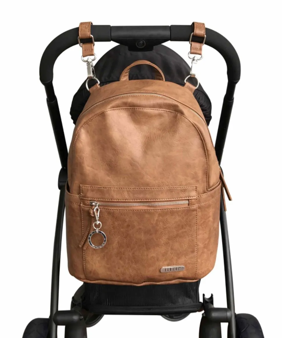 Manhattan Backpack by Vanchi in Tan