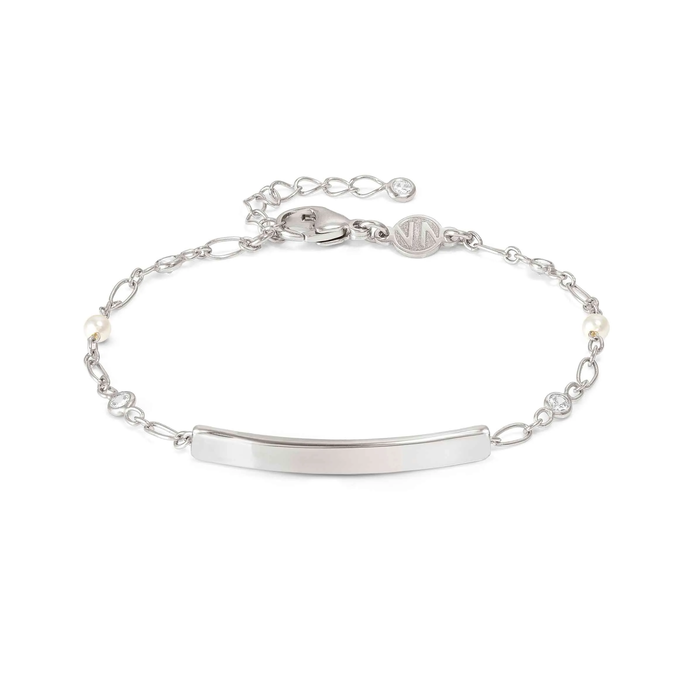 MESSAGGI D’AMORE bracelet, Plate, Round CZ