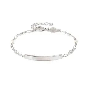 MESSAGGI D’AMORE bracelet, Plate, Round CZ