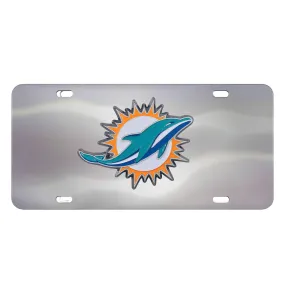 Miami Dolphins Die-Cast License Plate