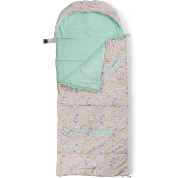 Mimish Sleep 'N' Pack Littles Sleeping Bag, Unicorns