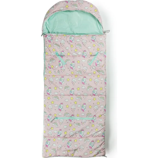 Mimish Sleep 'N' Pack Littles Sleeping Bag, Unicorns