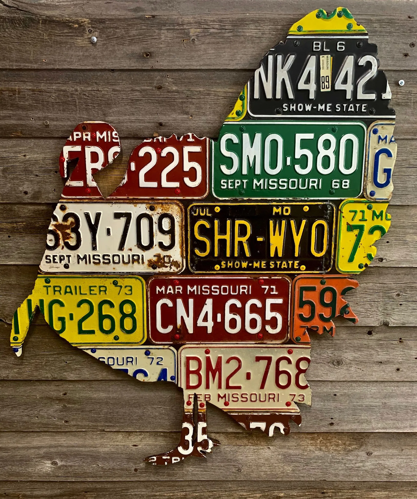 Missouri Turkey License Plate Art