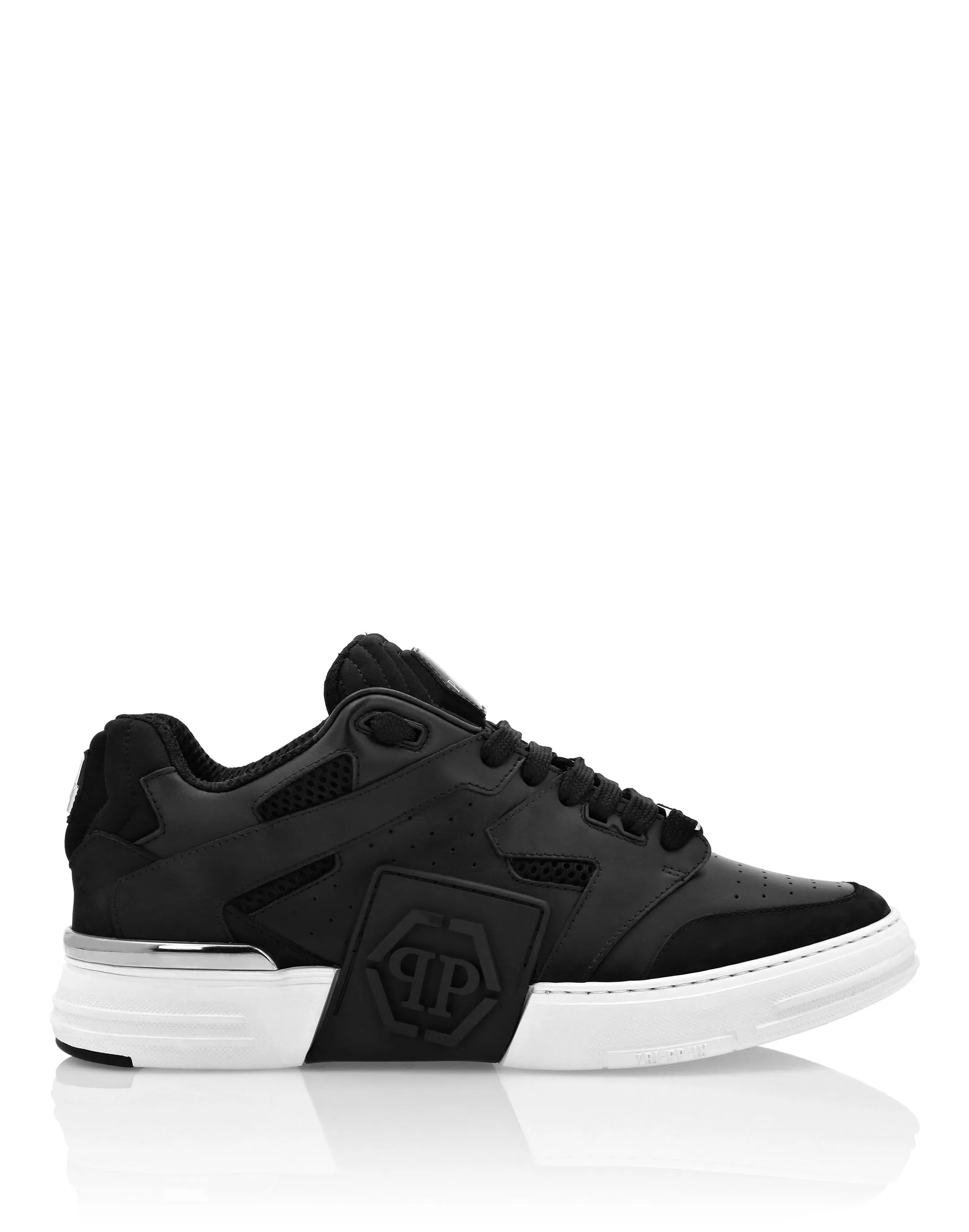 Mix Leather Lo-Top Sneakers