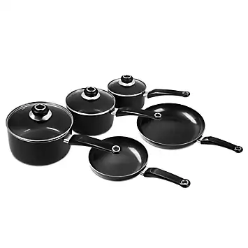 Morphy Richards Equip 14 Piece Cookware Set - Black | Kaleidoscope