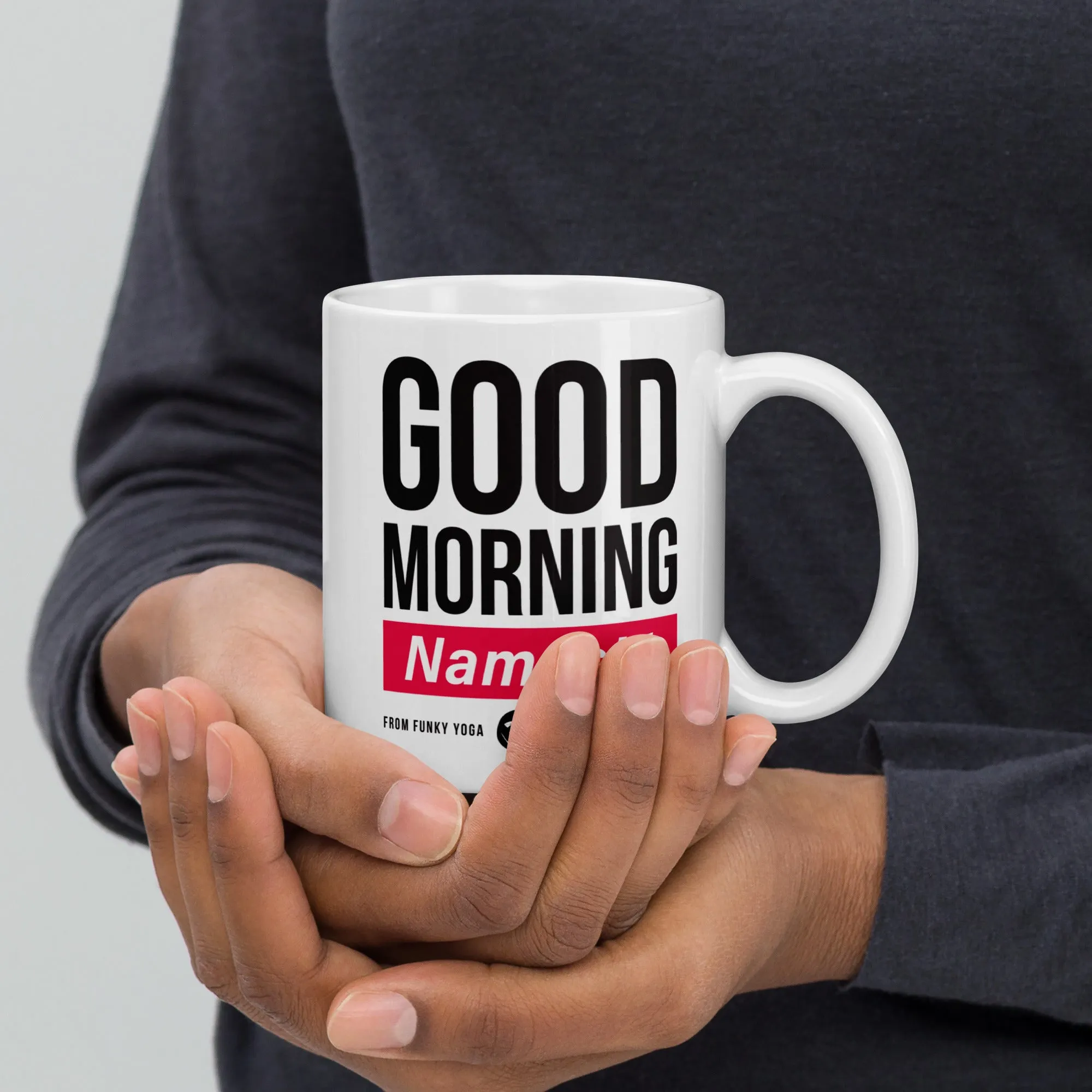 Namaste - White Ceramic Mug