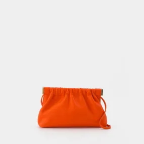 Nanushka  The Bar Mini Should Bag in Orange Vegan Leather