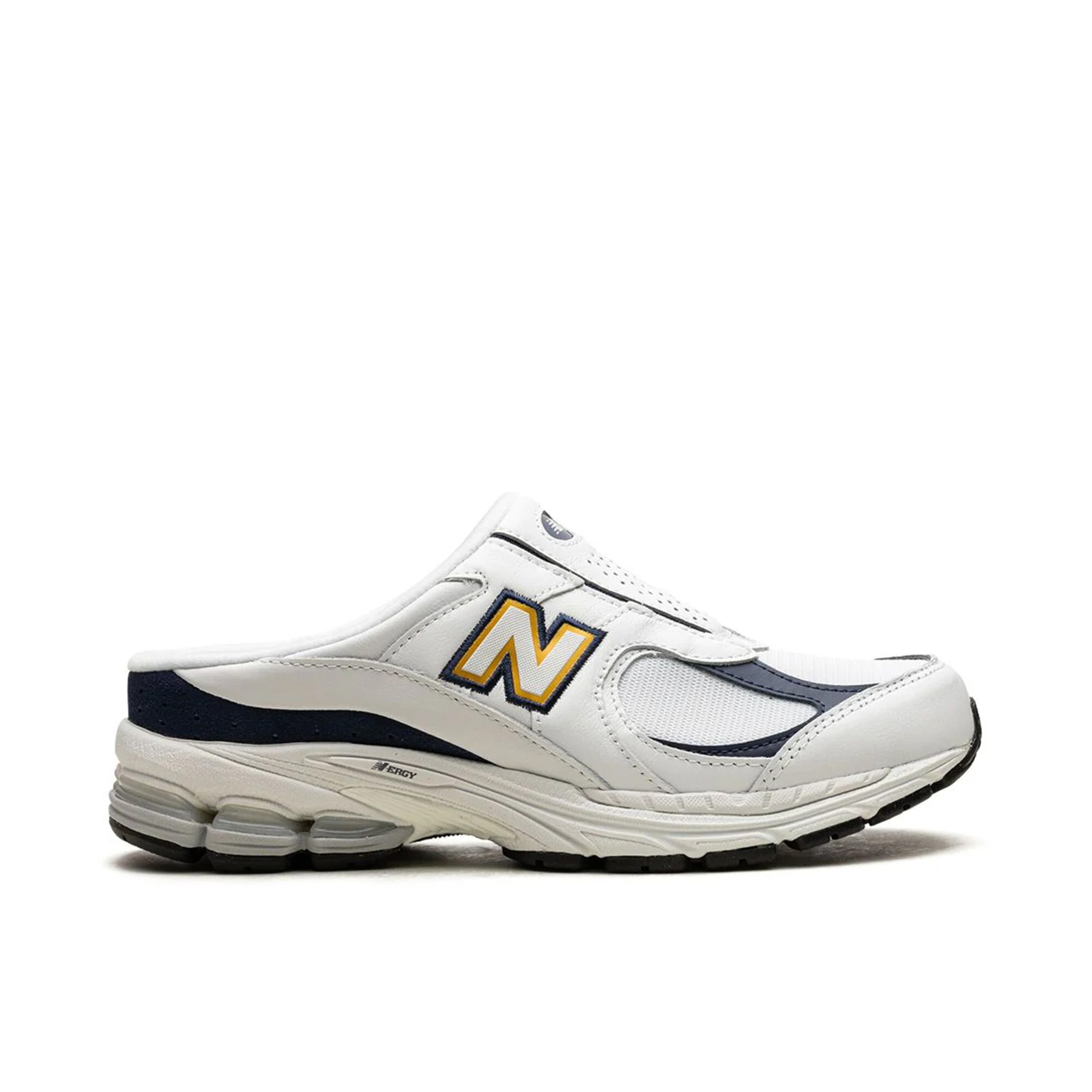 New Balance 2002R Mule White Navy Blue | M2002RMO | Laced