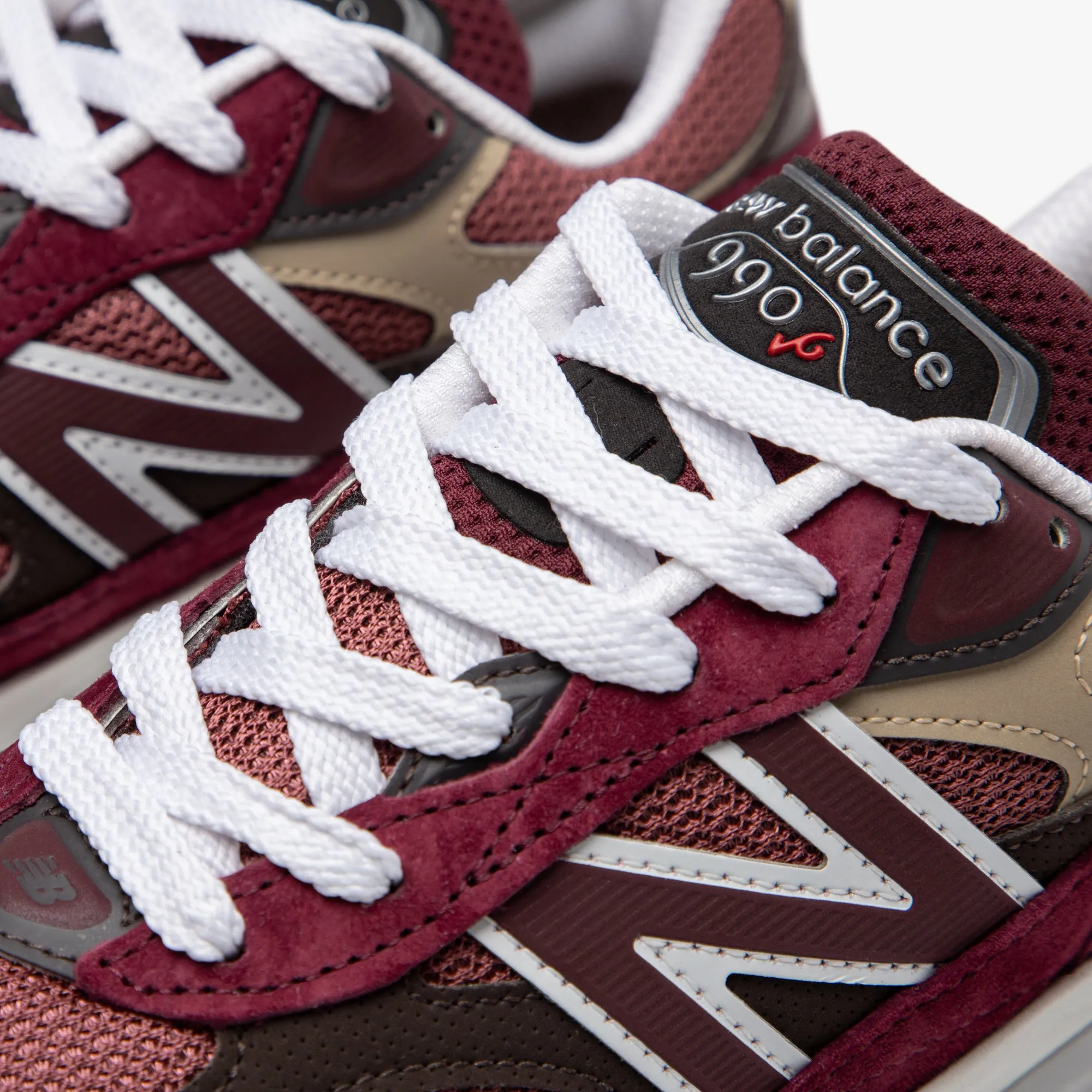 New Balance MADE in USA U990BT6 Burgundy / Tan