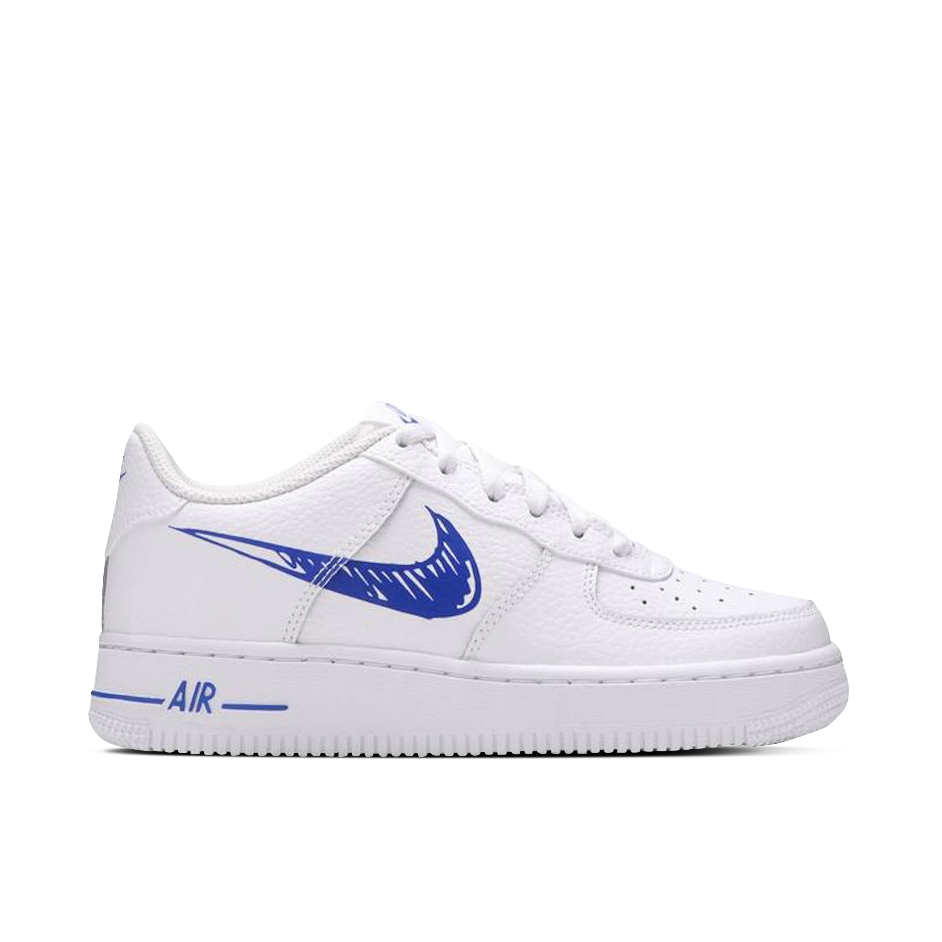 Nike Air Force 1 Low Sketch Blue Swoosh GS | DM3177-102 | Laced