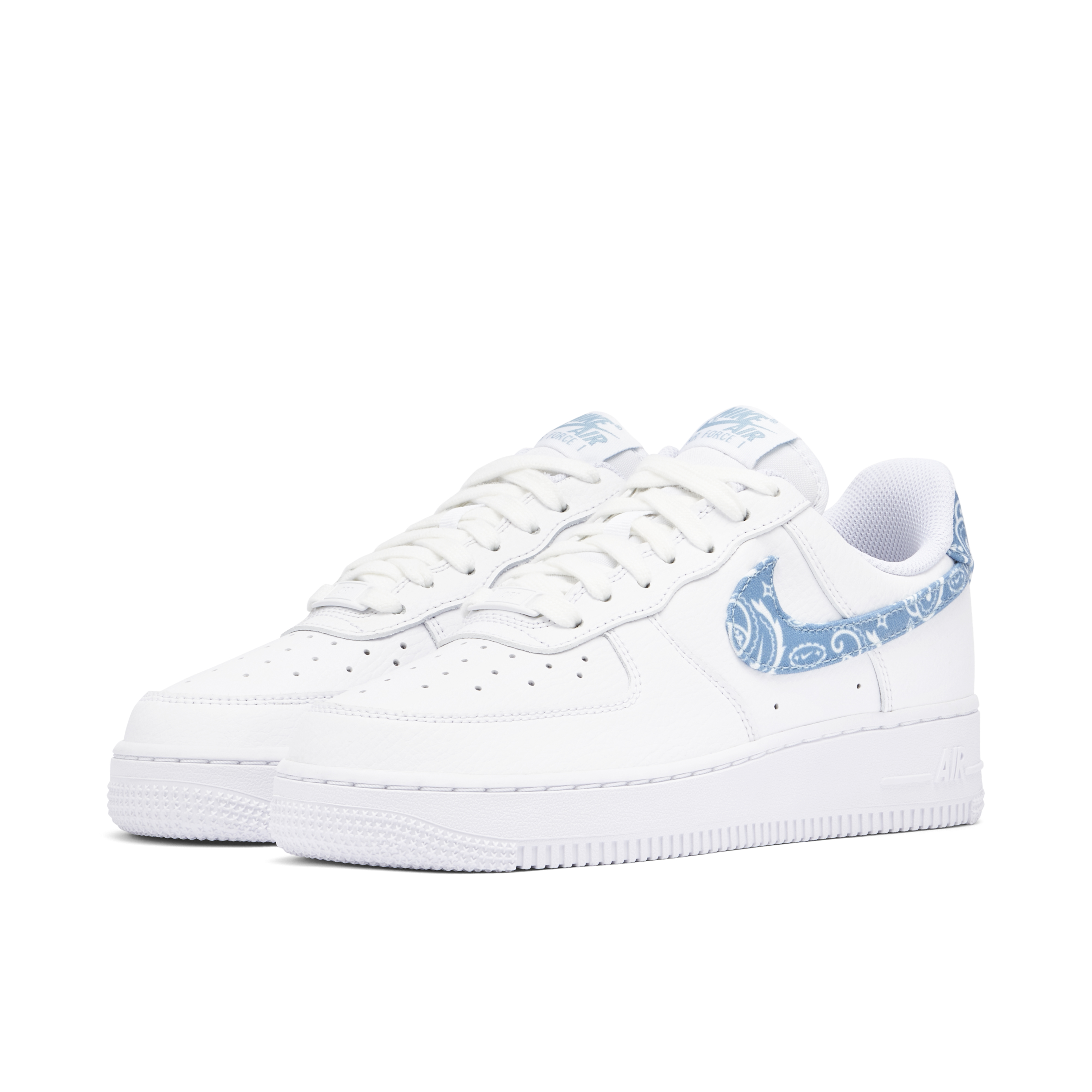 Nike Air Force 1 Low '07 Essential White Worn Blue Paisley | dh4406-100 | Laced