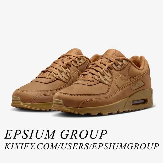 Nike Air Max 90 Premium (Wheat/ Flax/ Gum Light Brown/ W...