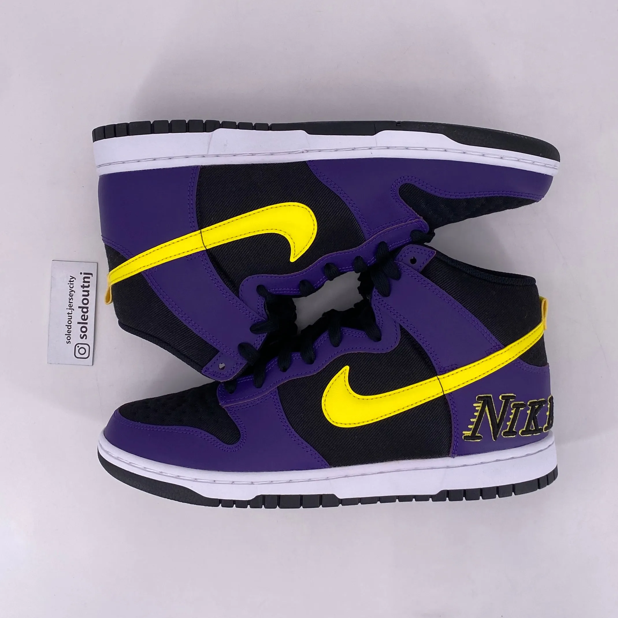 Nike Dunk High PRM Lakers 2021 New Size 10.5