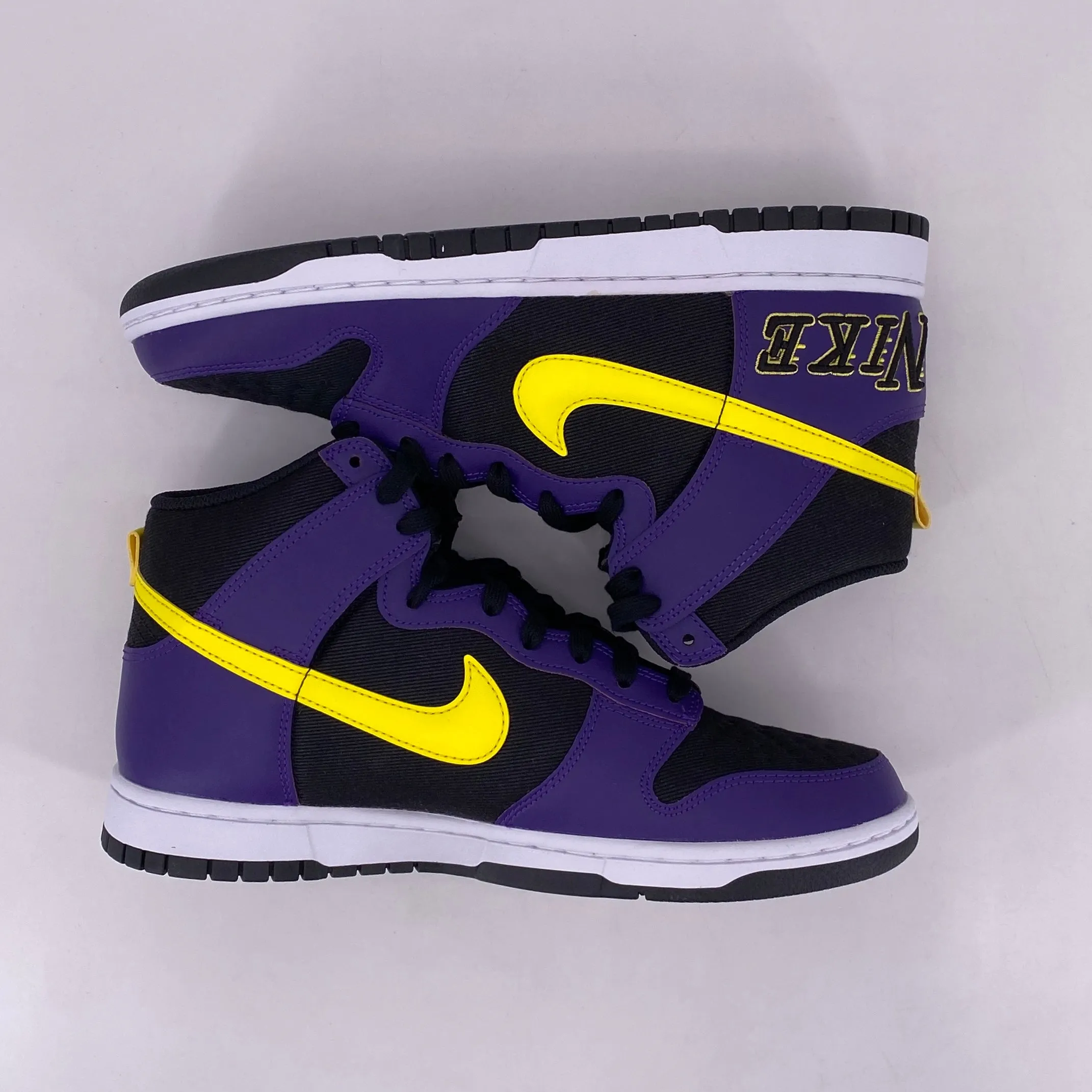 Nike Dunk High PRM Lakers 2021 New Size 10.5