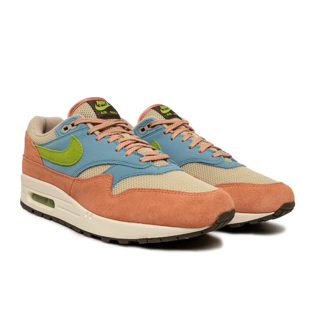 Nike Men Air Max 1 ( lt madder root / vivid green-rattan)