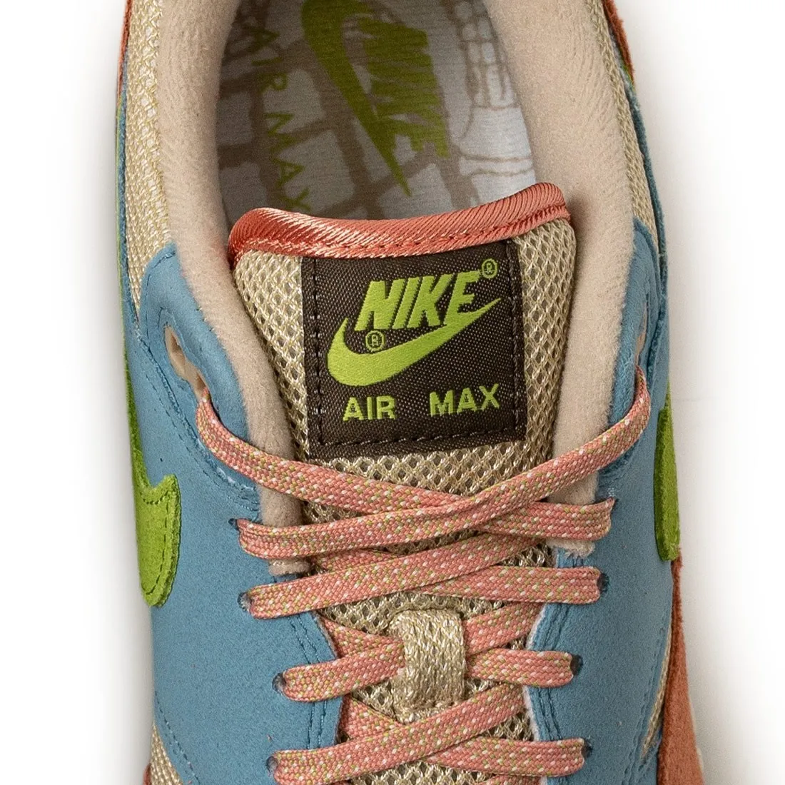 Nike Men Air Max 1 ( lt madder root / vivid green-rattan)